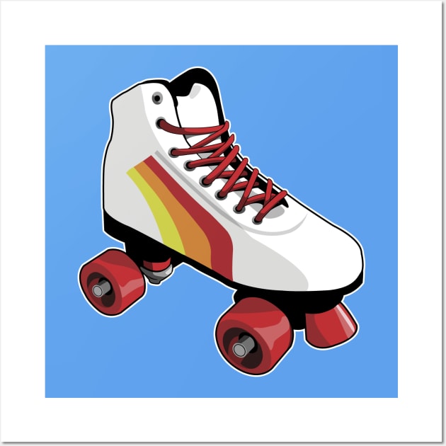 Retro Roller Skate Wall Art by Styleuniversal